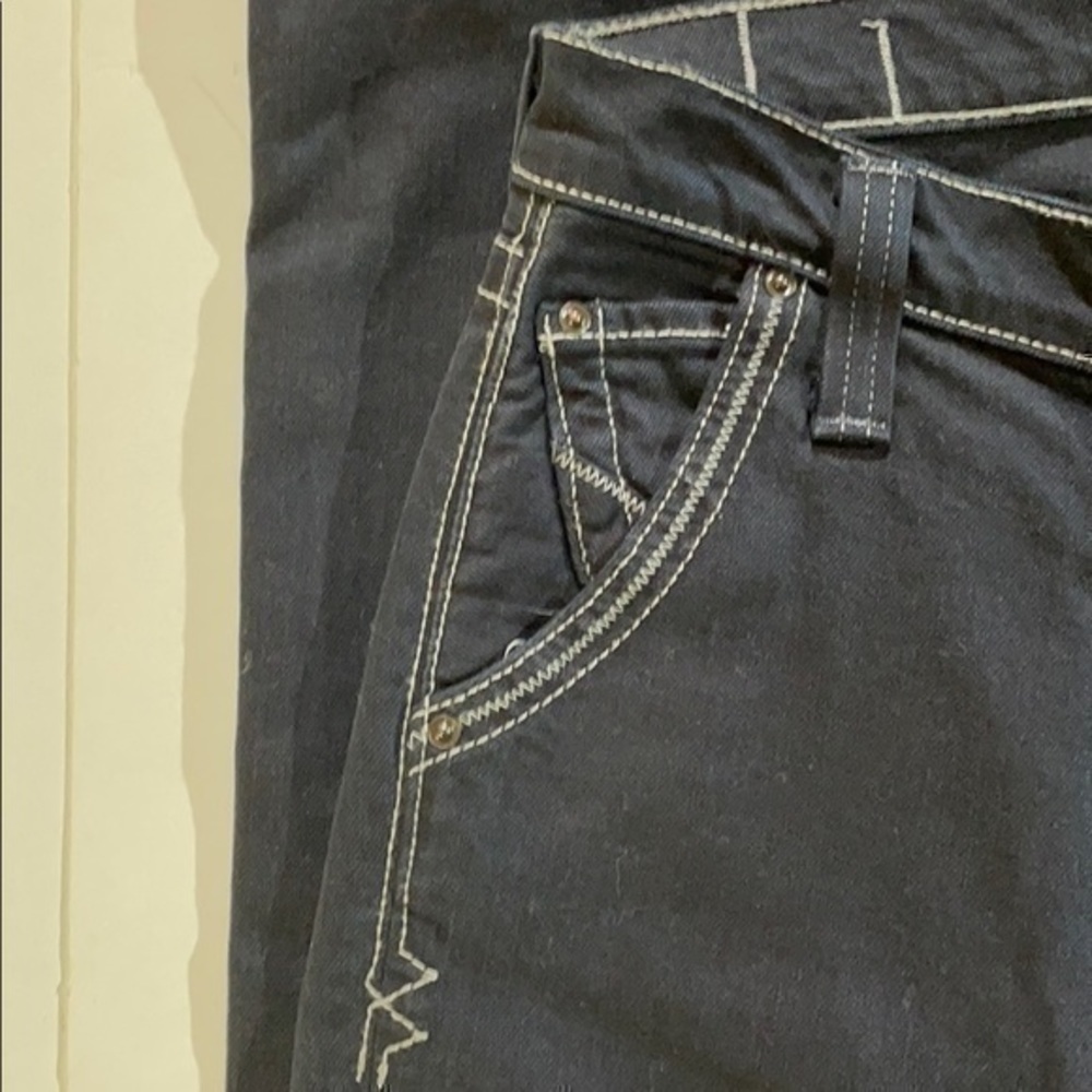 Lucky Brand Dungarees | Black Embroidered … - Picture 6 of 8